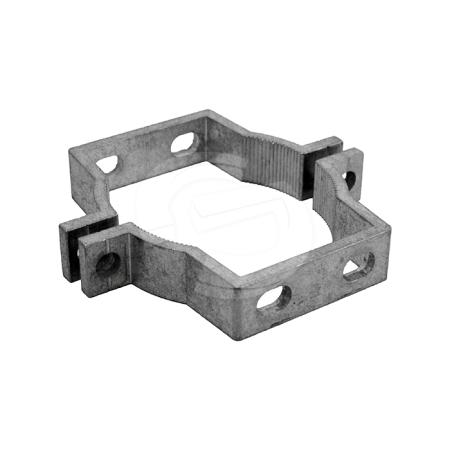 2 Part Uni Clamp 76mm Back to Back - Mill Finish