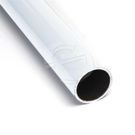 Aluminium Round Post - 76mm x 2m - White