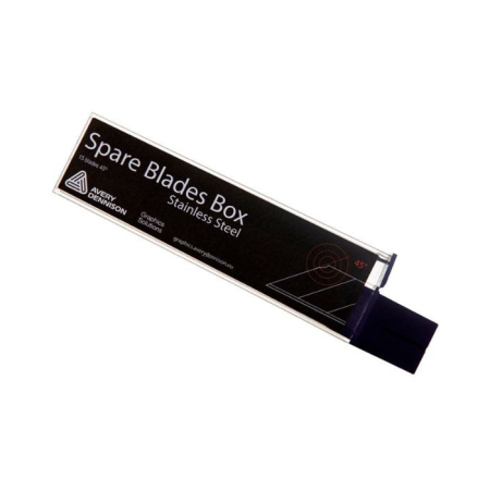 Avery Dennison® Stainless Steel Spare Blade Box 45° - Pack of 15 Avery Dennison® Stainless Steel Spare Blade Box 45° - Pack of 15