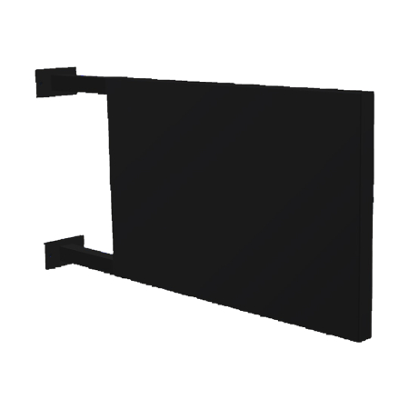 Black Projecta Pole Projecting Sign Kit - 775mm x 500mm