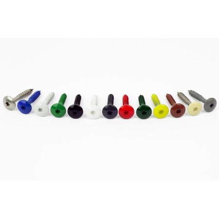 Colour Headed Low Profile Wood Screws
