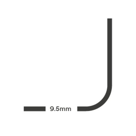 CR1 Corner Rounder Die - 9.5mm (3/8") Radius 