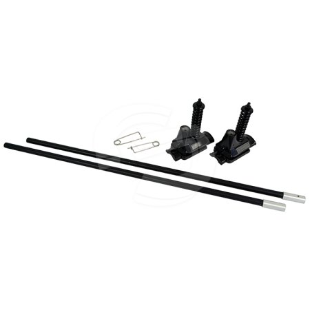 Euro Chieftain Banner Bracket System - 2 Spring Brackets, 2 Poles & 2 Pins
