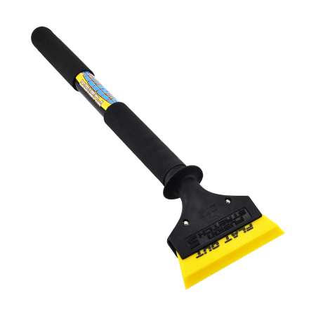 Flat Out Yellow Squeegee & Extended Handle - 5"