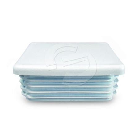 Post Cap Square - 50mm White 