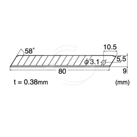NT Cutter - 58 Degree Cartridge Replacement Blades