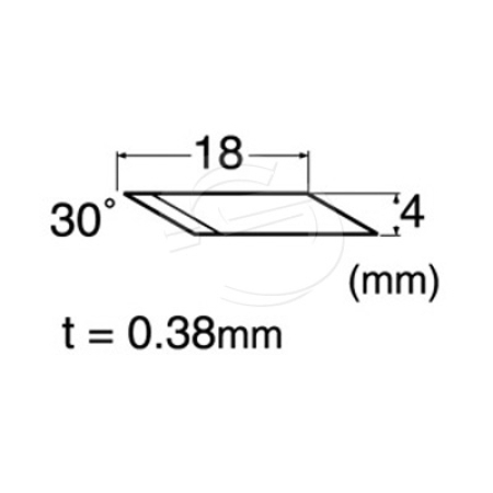 NT Cutter - Replacement 30 Degree Carbon Craft Blades (BDC-200P)