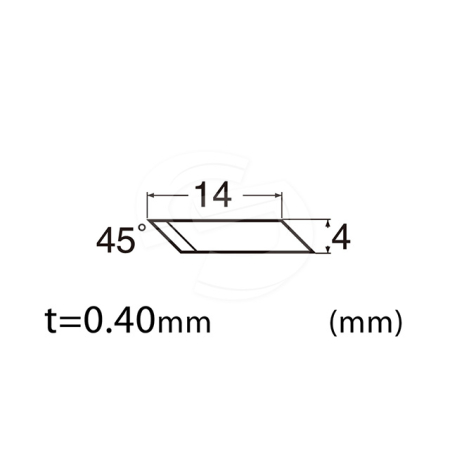NT Cutter - 45 Degree Tungsten Carbide Extra Hard Replacement Blade (BSB-03P)