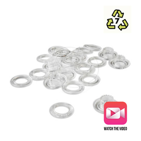 Plastic - Plastgrommet Plastic Eyelets (Long Necked)
