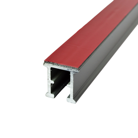 Sign Channel Fixing Rail with Grey Bonding Tape Applied