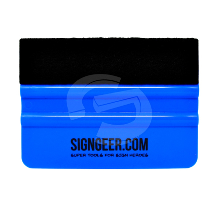 Blue Felt Edge Squeegee