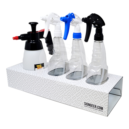 Spray Bottle Holder Station (Includes Bottles)