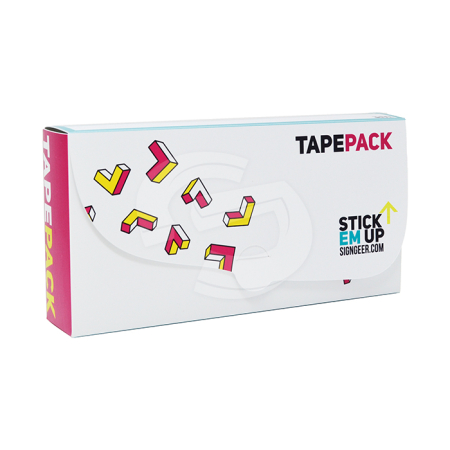 Tape Storage Box 130mm x 260mm x 50mm - Holds Mini Rolls & Masking Tape (2 x 50mm or 4 x 25mm) 