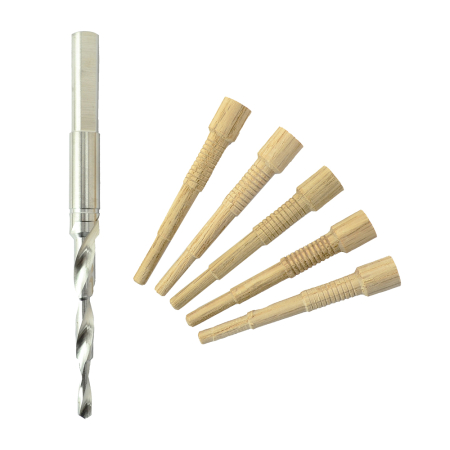 Starter Kit for Wooden Dowels - Oak Finish