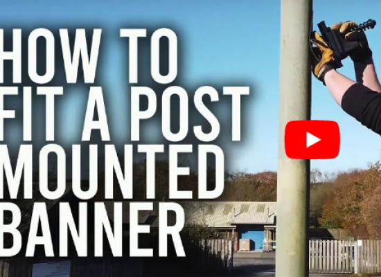 How to fit a Post Mounted Banner